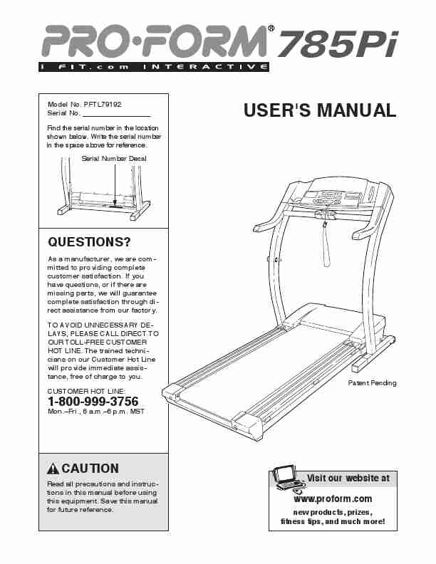 ProForm Treadmill 785Pi-page_pdf